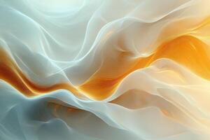 Elegant golden and white wave patterns create a mesmerizing abstract design photo