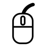 mouse icon black silhouette vector