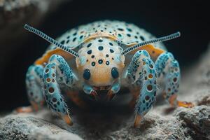 A Vividly Colored Beetle With Unique Markings photo
