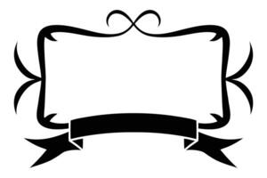 vintage Scroll Frame typography ribbon vector