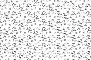 love scroll repeating wrapping paper vector