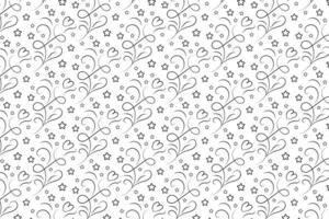 Decorative Heart swirling repeating wrapping paper vector