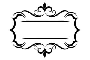 Text frame with ribbon banner vector