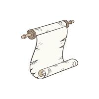 Ancient Chronicles Horizontal Scroll Art vector