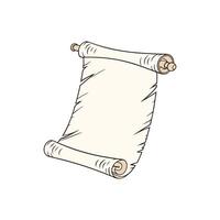 Classic Scroll Horizontal Aged Paper Artwork vector
