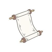 Timeless Scroll Horizontal Vintage Paper vector