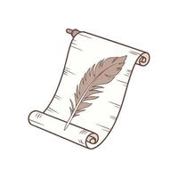 Historical Vibes Old Paper Scroll Design vector
