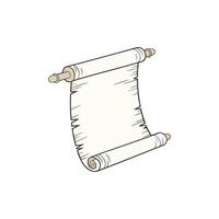 Vintage Parchment Horizontal Scroll Design vector