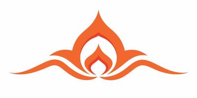 Abstract fire design art perfect for modern element illustrations vector