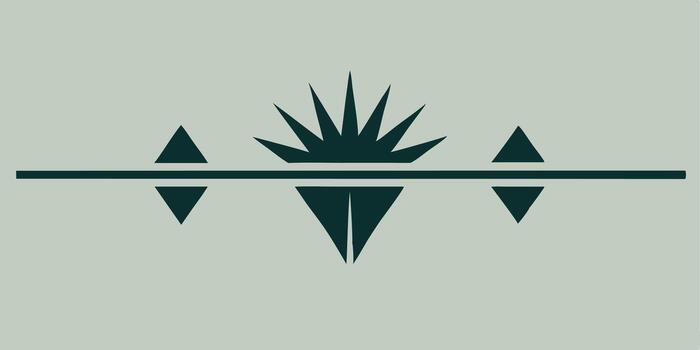 Simple artistic underline design element for creative projects vector