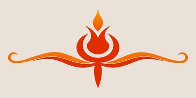 Modern decorative underline element for art design vector