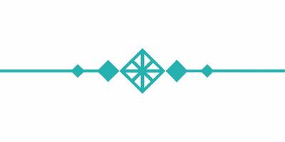 Unique underline art element for decorative compositions. vector