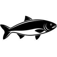 Minimalist fish outline ideal for aquatic themed vector