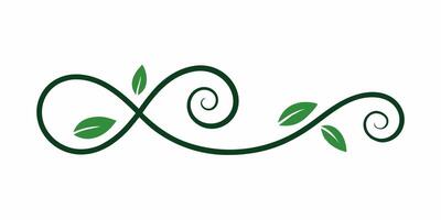 Swirl-based underline ornament creative design project vector