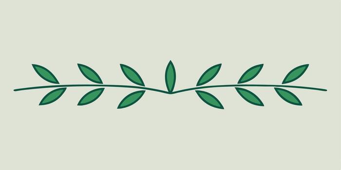 Clean and modern leaf design element for various artworks vector