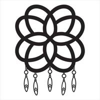 Native American Dream Catcher Pattern Illustration vector
