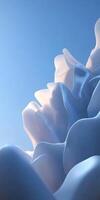 Abstract White Sculpture Against Blue Sky Modern Art and Design Inspiration photo