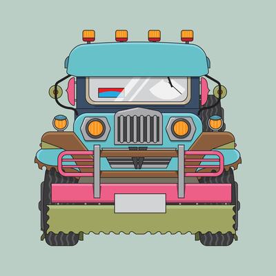 Iconic Design Philippine Public Transportation Graphic Design Template