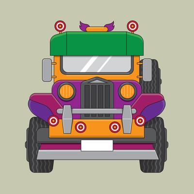 Philippine Vehicle Public Transportation design Template