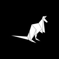 Kangaroo Shape Inspired by Origami Form, can use for Logo, Pictogram, Animal Figure, Website, Apps, or Graphic Design Element vector