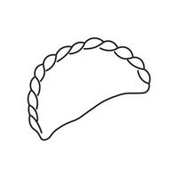 Dumpling icon for food apps and websites. vector
