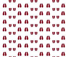Animal sheep hoof tracks, footprint seamless pattern. Pig, deer, cow or sheep Trace steps imprints isolated on white. Animal trails, paw silhouette print. vector