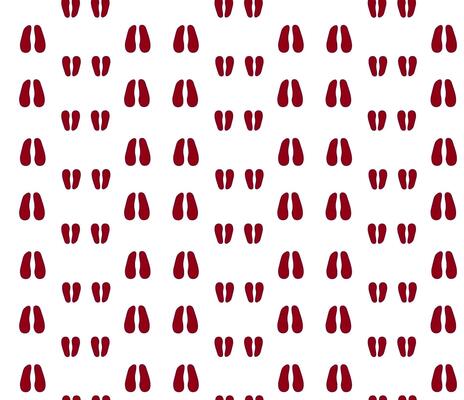 Animal sheep hoof tracks, footprint seamless pattern. Pig, deer, cow or sheep Trace steps imprints isolated on white. Animal trails, paw silhouette print.