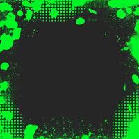 Grunge textured square background. Trendy frame overlay with messy splatter and paint stains for retro layouts vector