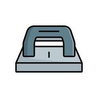 Hole Punch Doodle Icons for Creative Projects and Note Taking Design vector