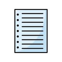Loose Sheet Paper Icons Collection for Digital Design Projects vector