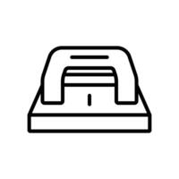 Editable Hole Punch Icons for Productivity and Organization vector