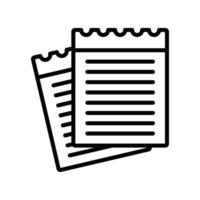 Loose Paper Doodle Icon Set for Notes and Brainstorming Ideas vector
