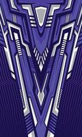 Abstract futuristic geometric lines modern background for sublimation jersey vector