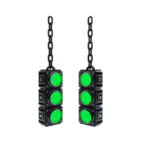 3d rendered reflector green light structure png