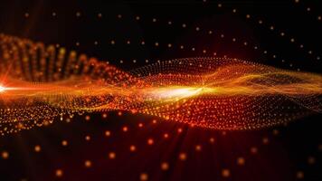 A calming background of virtual light waves smoothly moving in a dreamlike space. video