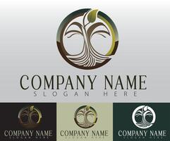 A unique logo design featuring a tree, created for a company focused on health, wellness, and natural products. vector