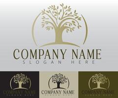 Tree logo design concept vector