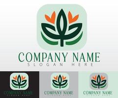 A modern, minimalist sign that symbolizes healthy, plant-based eating, ideal for use on websites, apps, and social media channels. vector