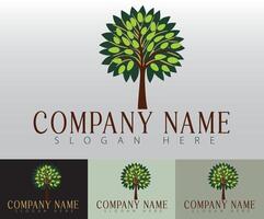 A creative logo design featuring a tree, designed for a company focused on health, wellness, and natural products. vector