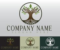 A creative and inspiring logo design concept featuring a tree, specifically crafted for a company focused on health, wellness, and natural products. vector