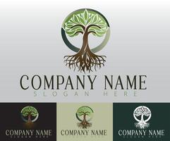 An elegantly designed logo illustration of a tree that combines simplicity and modern aesthetics to create a clean and visually appealing representation. vector