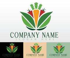 A vegan and vegetarian emblem designed for versatility across various platforms, such as websites and mobile apps, conveying the message of healthy living. vector