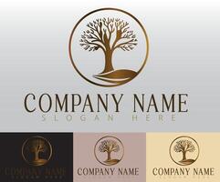 The modern tree logo, designed with minimalist principles, embodies the essence of growth and nature with subtlety. vector