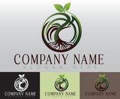 A vibrant tree logo design that combines simplicity, elegance, and a minimalistic aesthetic to create a visually appealing and timeless representation. vector
