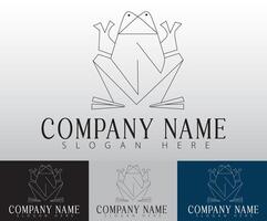 The minimalist frog icon represents a balance of simplicity and creativity, making it versatile for various branding needs. vector