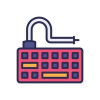 keyboard filled color icon for your website, mobile, presentation, and logo design. vector