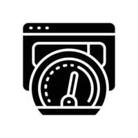 internet speed solid icon vector
