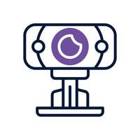 webcam dual tone icon for your website, mobile, presentation, and logo design. vector