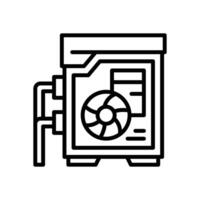 personal computer line icon vector
