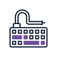 keyboard dual tone icon for your website, mobile, presentation, and logo design. vector